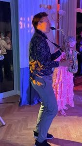 Dj med saxofon