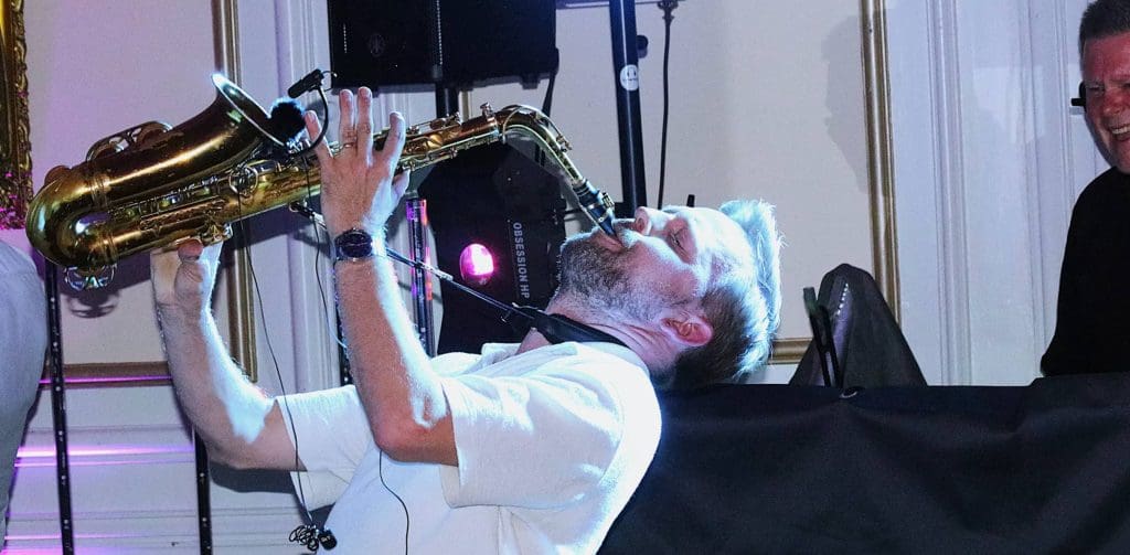Dj Flyverskjul og Saxofonist Jeppe Zacho